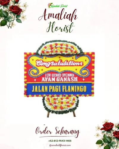 Bunga Papan Congratulation di Karangbesuki